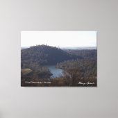 Fotografie van de rivier de Veer op het canvas (Voorkant)