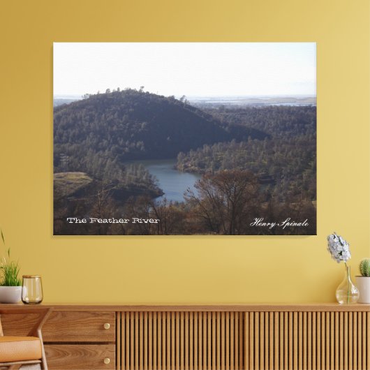 Fotografie van de rivier de Veer op het canvas (Insitu (Woonkamer))