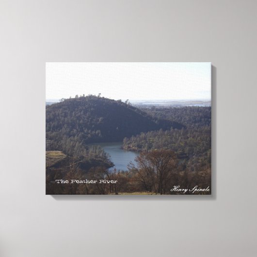 Fotografie van de rivier de Veer op het canvas Afdruk (Voorkant)