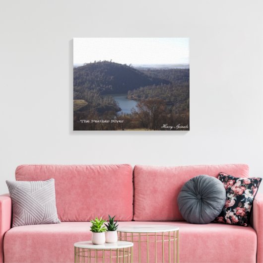 Fotografie van de rivier de Veer op het canvas Afdruk (Insitu (Woonkamer))