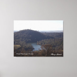 Fotografie van de rivier de Veer op het canvas Afdruk