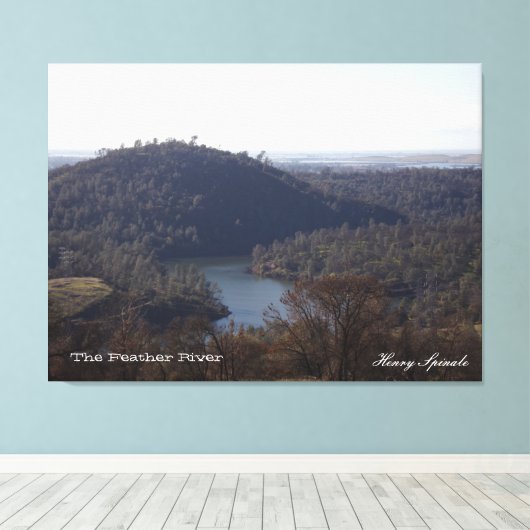 Fotografie van de rivier de Veer op het canvas Afdruk (Insitu (Houten vloer))