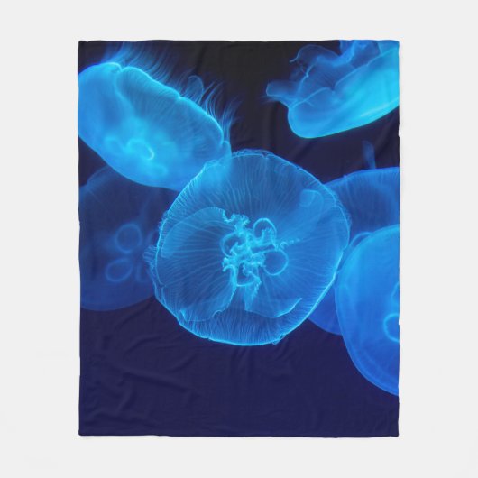 FOTOGRAFIE VAN DE SCHADE VAN JELLYFISH FLEECE DEKEN (Voorkant)