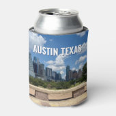 Fotografie van de skyline van Austin Texas Blikjeskoeler (Blikje Voorkant)