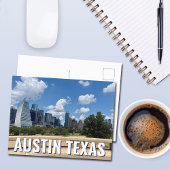 Fotografie van de skyline van Austin Texas Briefkaart
