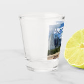 Fotografie van de skyline van Austin Texas Shot Glas (Links)