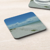 Fotografie van de Tropische Natuur van het strand  Bier Onderzetter (Linkerzijde)