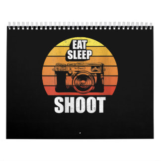 Fotografie van de Womens Retro  Eat Sleep Shoot Kalender