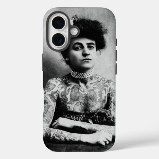  fotografie van een getatoeëerde dame Case-Mate iPhone case (Achterkant)