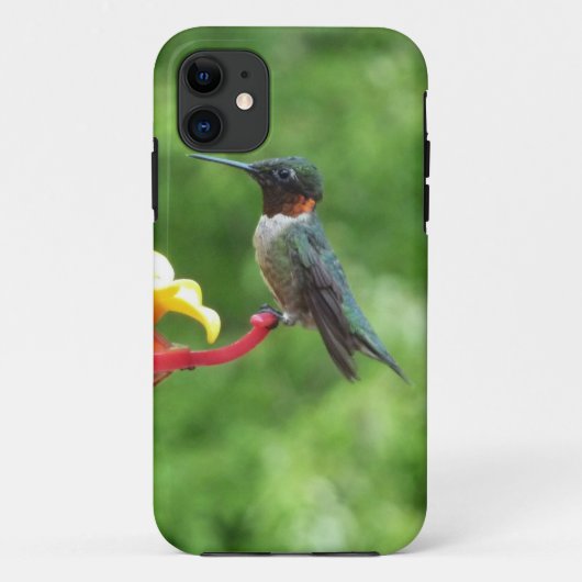 Fotografie van een roodkeelkolibrie Case-Mate iPhone case (Achterkant)