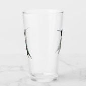 Fotografie van een roodkeelkolibrie glas (Links)