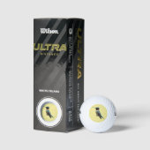 Fotografie van een roodkeelkolibrie golfballen (Verpakking)