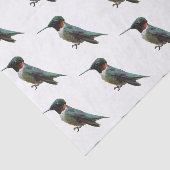 Fotografie van een roodkeelkolibrie tissuepapier (Detail)