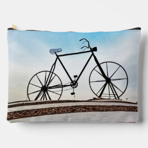 Fotografie van fietsbeeldhouwwerk etui