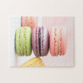 Fotografie van Foodie Desserts French Macarons Fot Legpuzzel (Horizontaal)