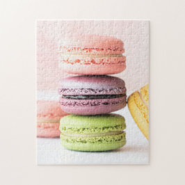 Fotografie van Foodie Desserts French Macarons Fot Legpuzzel