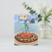 Fotografie van fruit Tart, Frans gebak Briefkaart (Staand voorkant)