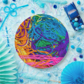 Fotografie van Garens Tangles Papieren Bordje (Feest)