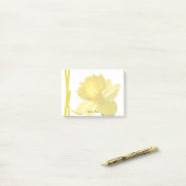 Fotografie van geel Daffodil Post-it® Notes (Op bureau)