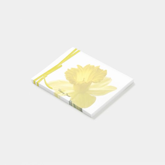 Fotografie van geel Daffodil Post-it® Notes (Schuin)