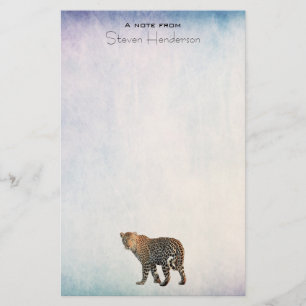 Fotografie van gepotte wilde kat briefpapier