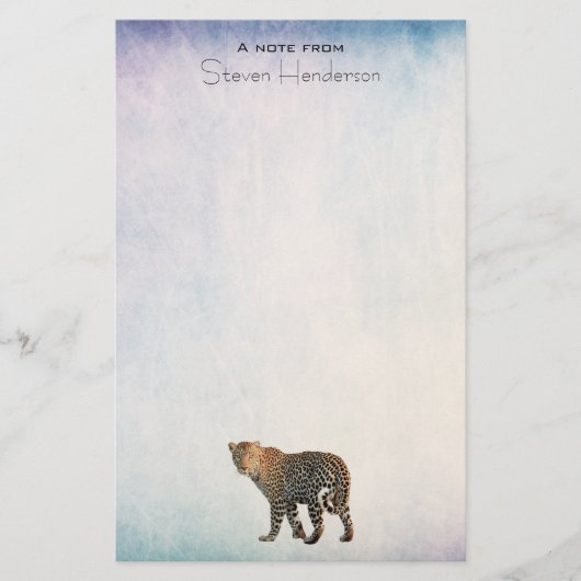 Fotografie van gepotte wilde kat briefpapier (Voorkant)