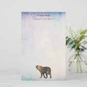 Fotografie van gepotte wilde kat briefpapier (Staand voorkant)