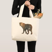 Fotografie van gepotte wilde kat grote tote bag (Voorkant (product))