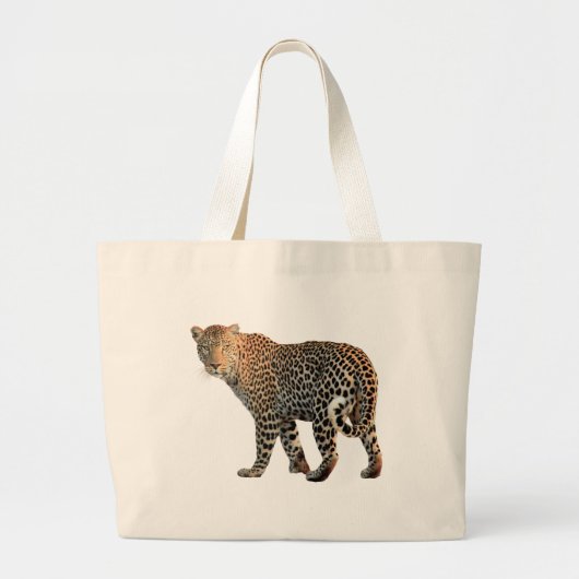 Fotografie van gepotte wilde kat grote tote bag (Voorkant)