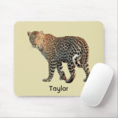 Fotografie van gepotte wilde kat muismat (Met muis)