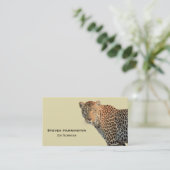 Fotografie van gepotte wilde kat visitekaartje (Staand voorkant)