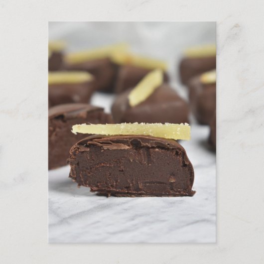 Fotografie van Ginger Chocolate Bon Bons Briefkaart (Voorkant)