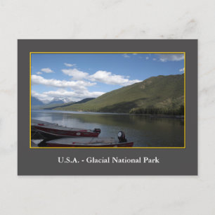 Fotografie van Glacier National Park in de VS. Briefkaart