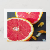 Fotografie van grapefruitfruit briefkaart (Voorkant / Achterkant)