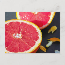 Fotografie van grapefruitfruit briefkaart