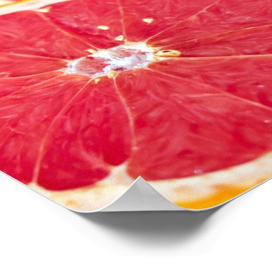 Fotografie van grapefruitfruit poster (Hoek)
