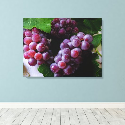 Fotografie van grapevine Fruit Canvas Afdruk (Insitu (Houten vloer))