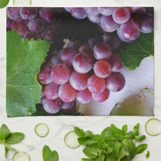 Fotografie van grapevine Fruit Theedoek (Gevouwen)