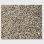 Fotografie van grind en zand Natuur Cadeaupapier (Vlak)