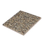 Fotografie van grind en zand Realistisch textuur Tegeltje (Zijkant)