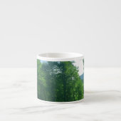 Fotografie van het groene boslandschap espresso kop (Voorkant)