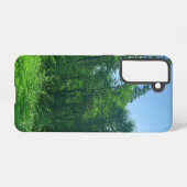 Fotografie van het groene boslandschap samsung galaxy hoesje (Achterkant horizontaal)
