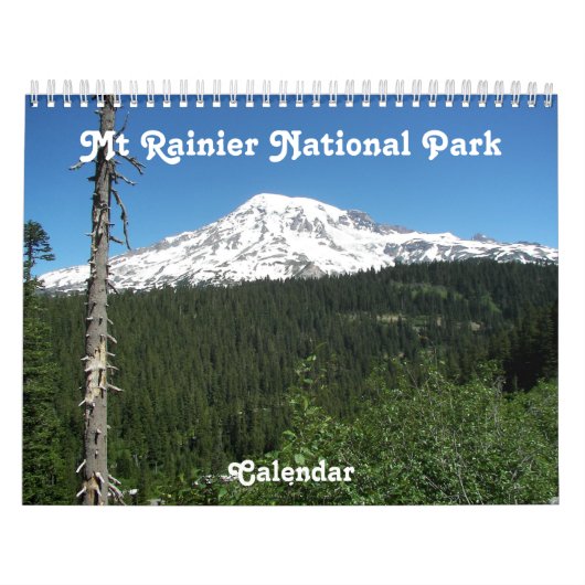 Fotografie van het nationale park Rainier Kalender (Hoes)