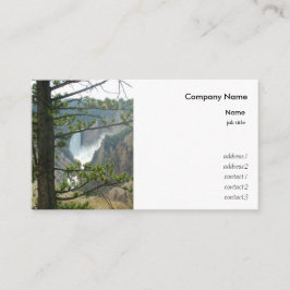 Fotografie van het nationale park Yellowstone Visitekaartje