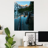 Fotografie van het Sneeuwgebergte Poster (Thuiskantoor)