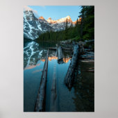 Fotografie van het Sneeuwgebergte Poster (Voorkant)