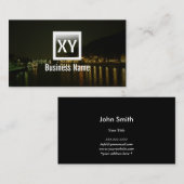 Fotografie van het Uitzicht Monogram Night Visitekaartje (Voorkant / Achterkant)