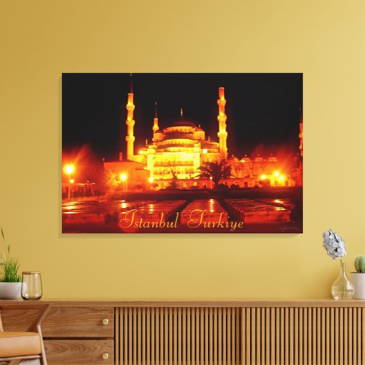Fotografie van Istanbul Turkiye Canvas Afdruk (Insitu (Woonkamer))
