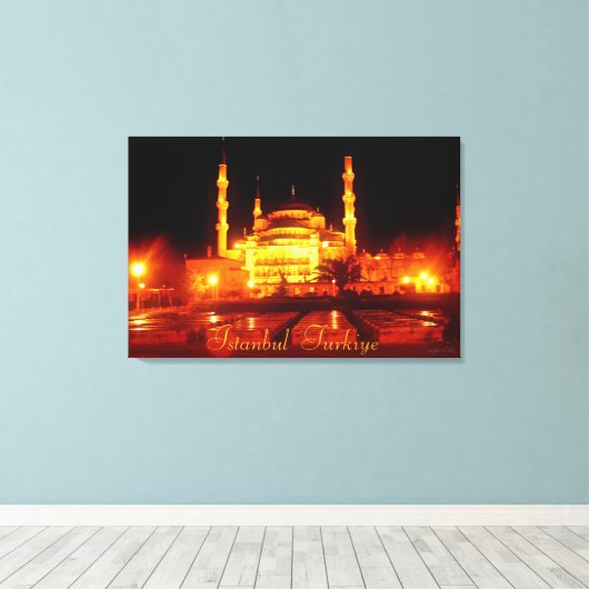Fotografie van Istanbul Turkiye Canvas Afdruk (Insitu (Houten vloer))