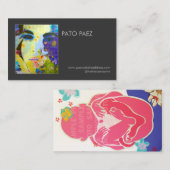 Fotografie van kunstenaar of fotograaf Zwarte Foto Visitekaartje (Voorkant / Achterkant)